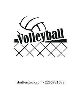 logotipo de voleibol sobre fondo blanco.