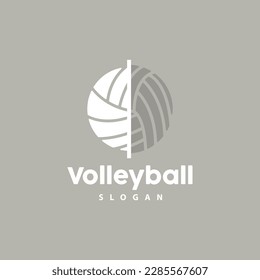 Volleyball Logo, Sport Simple Design, World Sports Tournament Vector, Illustration Symbol Icon