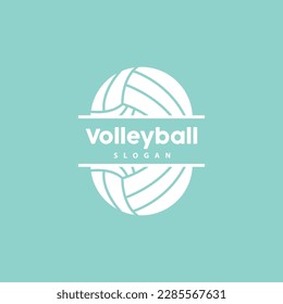 Volleyball Logo, Sport Simple Design, World Sports Tournament Vector, Illustration Symbol Icon
