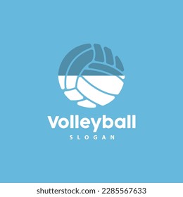 Volleyball Logo, Sport Simple Design, World Sports Tournament Vector, Illustration Symbol Icon