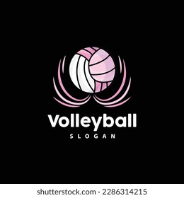 Volleyball Logo, Sport Simple Design, World Sports Tournament Vector, Illustration Symbol Icon