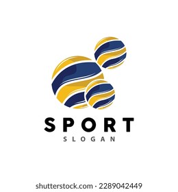 Volleyball Logo, Sport Simple Design, World Sports Tournament Vector, Illustration Symbol Icon