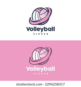 Volleyball Logo, Sport Simple Design, World Sports Tournament Vector, Illustration Symbol Icon