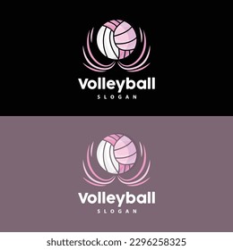 Volleyball Logo, Sport Simple Design, World Sports Tournament Vector, Illustration Symbol Icon