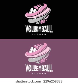 Volleyball Logo, Sport Simple Design, World Sports Tournament Vector, Illustration Symbol Icon