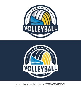 Volleyball Logo, Sport Simple Design, World Sports Tournament Vector, Illustration Symbol Icon