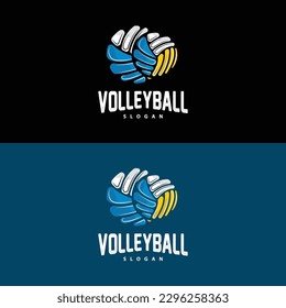 Volleyball Logo, Sport Simple Design, World Sports Tournament Vector, Illustration Symbol Icon