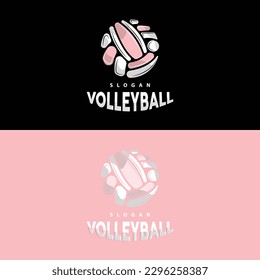 Volleyball Logo, Sport Simple Design, World Sports Tournament Vector, Illustration Symbol Icon