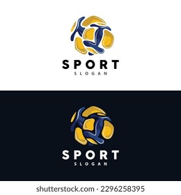 Volleyball Logo, Sport Simple Design, World Sports Tournament Vector, Illustration Symbol Icon