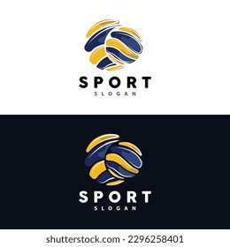 Volleyball Logo, Sport Simple Design, World Sports Tournament Vector, Illustration Symbol Icon