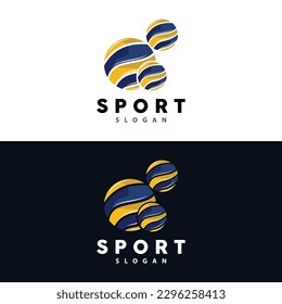 Volleyball Logo, Sport Simple Design, World Sports Tournament Vector, Illustration Symbol Icon