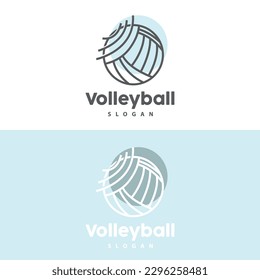 Volleyball Logo, Sport Simple Design, World Sports Tournament Vector, Illustration Symbol Icon