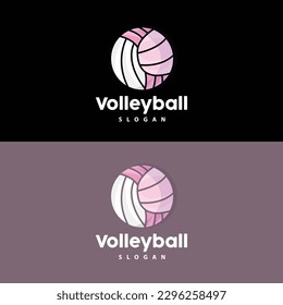 Volleyball Logo, Sport Simple Design, World Sports Tournament Vector, Illustration Symbol Icon