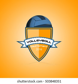 Volleyball logo for the team and the cup