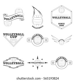 Volleyball logo for the team and the cup