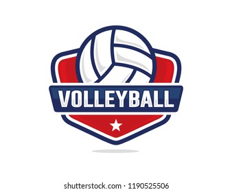 Volleyball logo template
