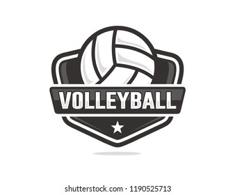 Volleyball Logo Template Stock Vector (Royalty Free) 1190525743