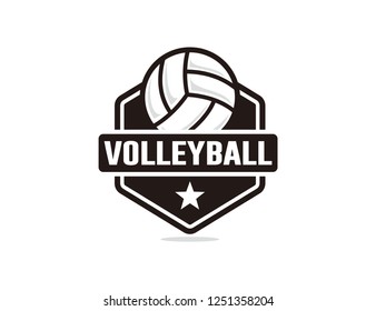 Volleyball logo template