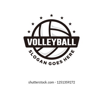 Volleyball logo template