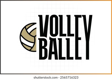 Volleyball Logo Template Custom Sports Monogram