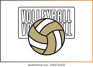 Volleyball Logo Template Custom Sports Monogram