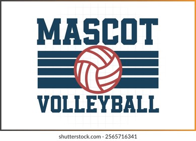 Volleyball Logo Template Custom Sports Monogram