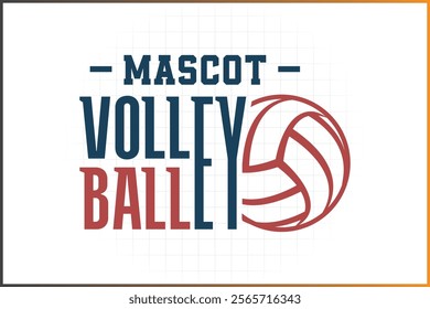 Volleyball Logo Template Custom Sports Monogram