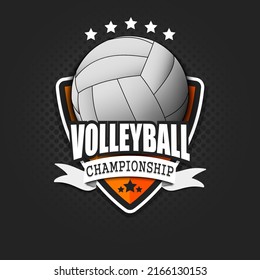 Volleyball Logo Template Design Volleyball Logo Stock Vector (Royalty ...