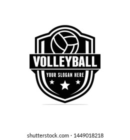 Volleyball Logo Template Vector Illustration Stock Vector (Royalty Free ...