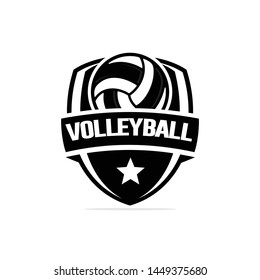 Volleyball Logo Template Stock Vector (Royalty Free) 1190525743