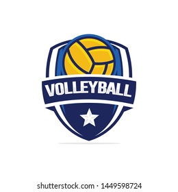 Volleyball Logo Template Vector Illustration Stock Vector (Royalty Free ...