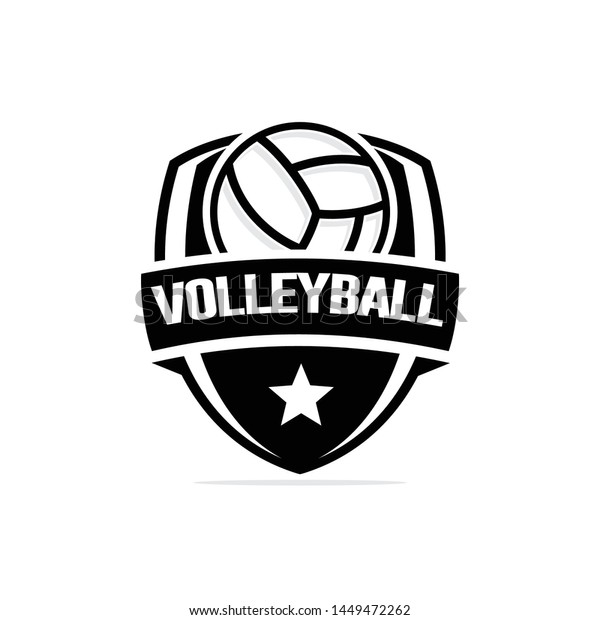Volleyball Logo Template Vector Illustration Stock Vector (Royalty Free ...