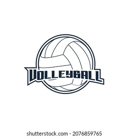 Volleyball logo vector art and graphics