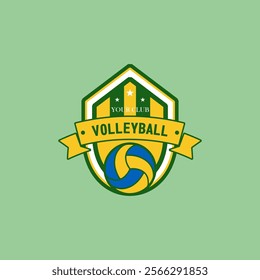 Volleyball Logo Vector Art  Icons  and Graphics logo