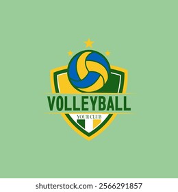 Volleyball Logo Vector Art  Icons  and Graphics logo