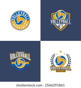 Volleyball Logo Vector Art  Icons  and Graphics logo