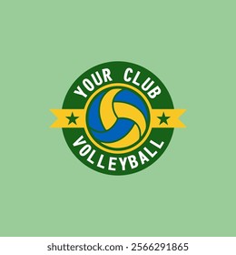 Volleyball Logo Vector Art  Icons  and Graphics logo