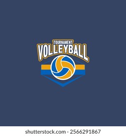 Volleyball Logo Vector Art  Icons  and Graphics logo