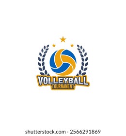 Volleyball Logo Vector Art  Icons  and Graphics logo