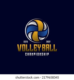 Volleyball Logo Vector Design Template Stock Vector (Royalty Free ...