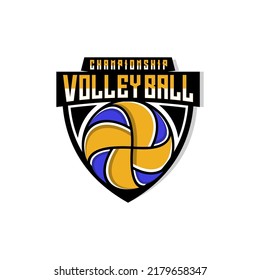 Volleyball-Logo, Vektordesign-Vorlage