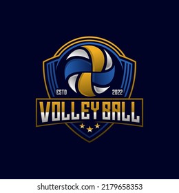 Volleyball logo vector design template