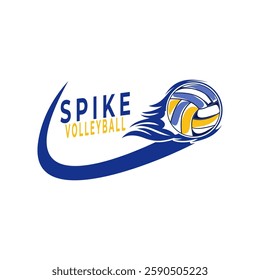 Volleyball Logo Vector. Volleyball logo design template