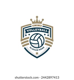 Volleyball logo vector. EPS 10 editable vector