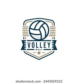 Volleyball logo vector. EPS 10 editable vector