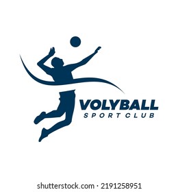 volleyball logo vector template illustration