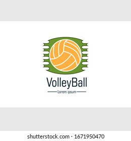 Volleyball Logo Your Team Company Match Stock Vector (Royalty Free ...