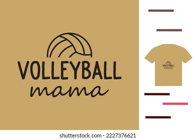 Volleyball-Mama-T-Shirt-Design