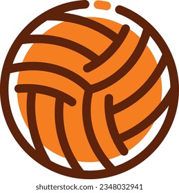 Volleyball Mixed Icon - Single Icon, Vector