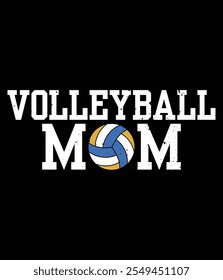 Volleyball Mom Clothing Retro Vintage Design File.